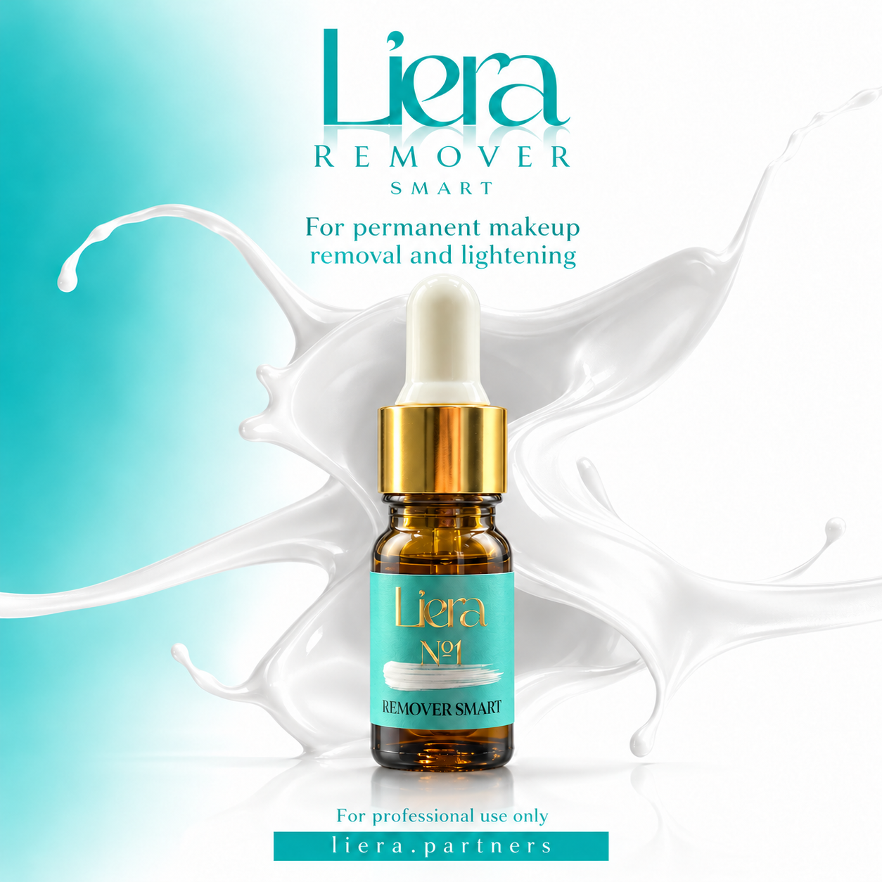 Remover SMART Liera 5 ml – butelka z pipetą i turkusową etykietą