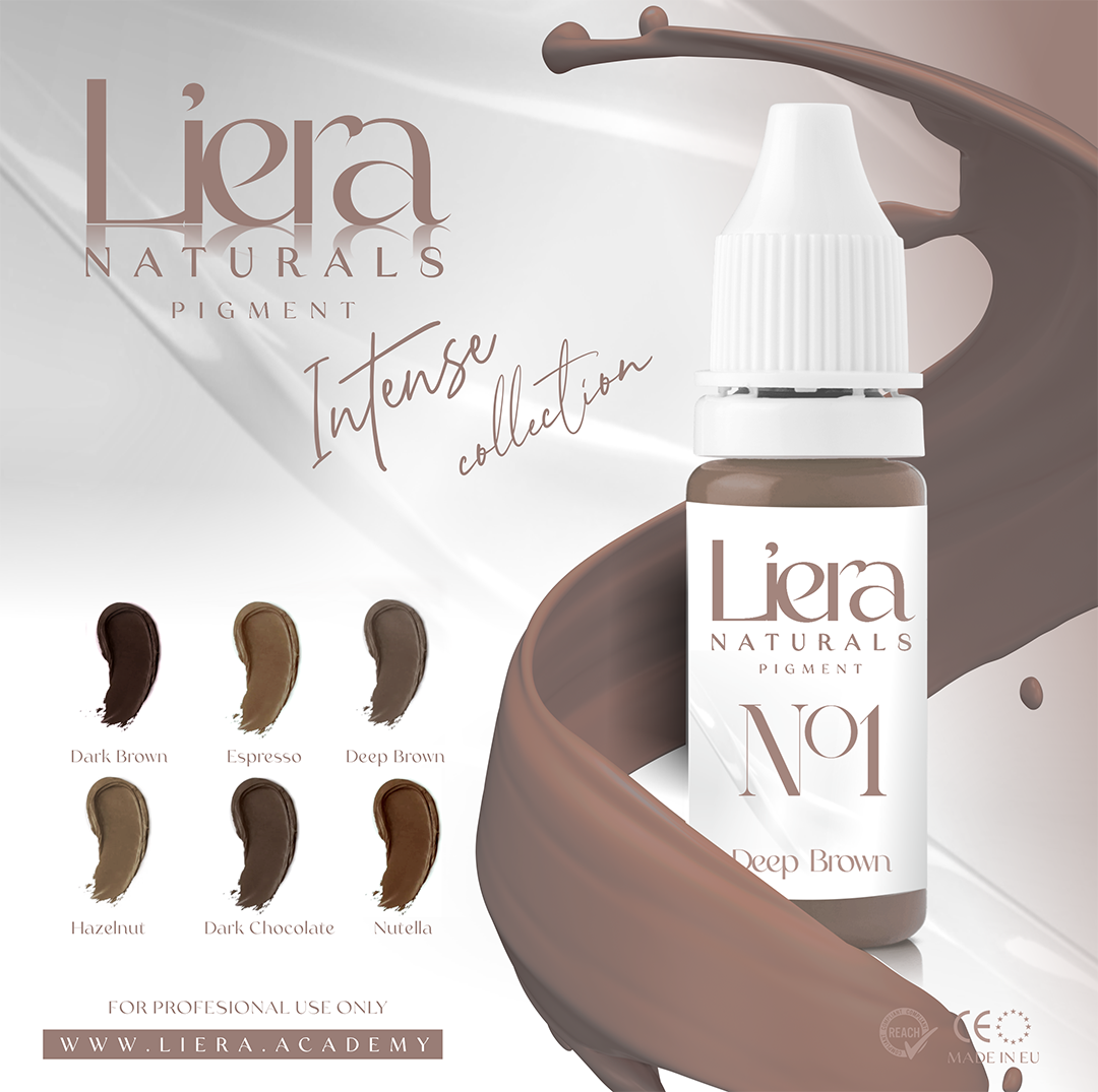 pigmenty do makijażu permanentnego brwi Liera Intense