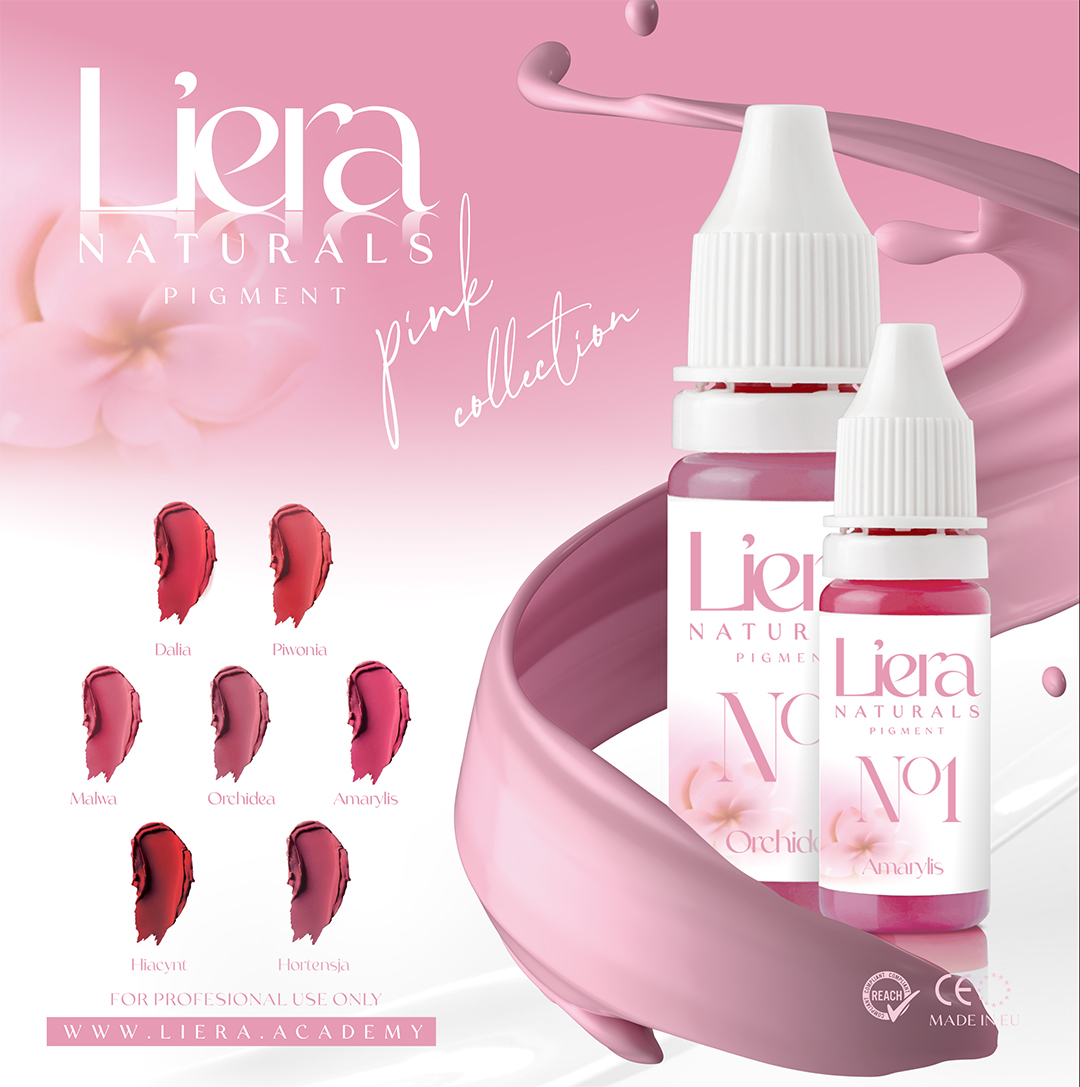 Liera naturals pink collection barwniki do ust