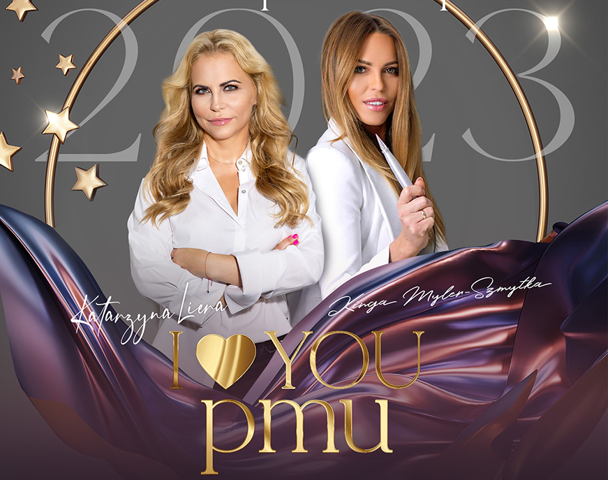 baner mistrzostwa w makijażu permanentnym I LOVE YOU PMU 2023