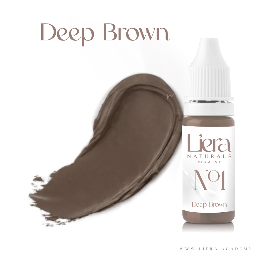 Barwnik Deep Brown z kolekcji Liera Naturals do pigmentacji brwi